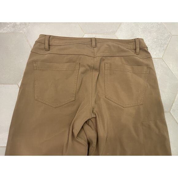 Bylt Premium Everyday Pant 2.0 Slim Fit Brown Viscose Blend Mens Size 32 - Picture 6 of 6